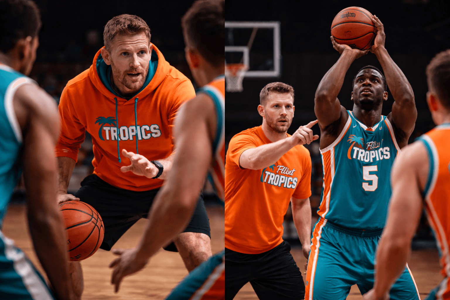 The Foundation  coaches running practice